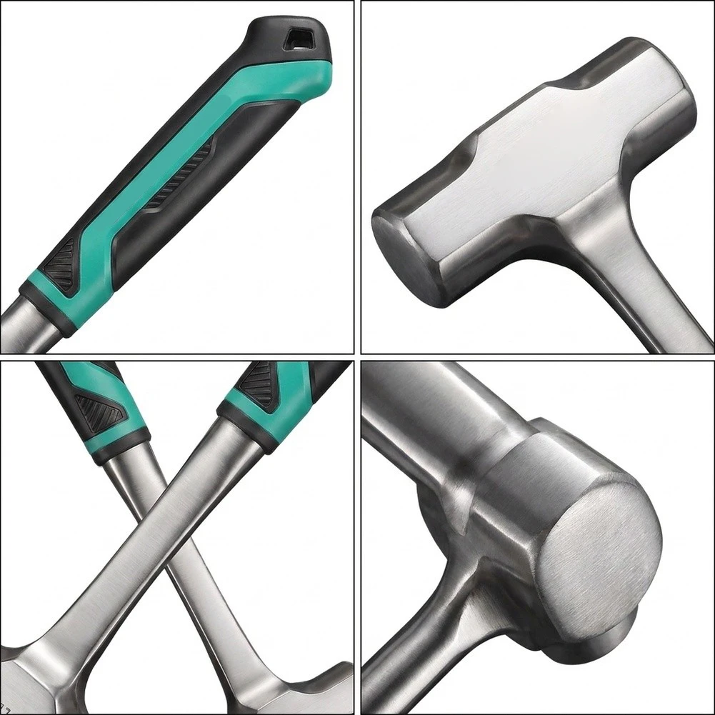 2 lbs Octagonal Sledgehammer for Demolition and Masonry Work Soft-Grip Handle High Carbon Steel for Concrete and Block Breaking