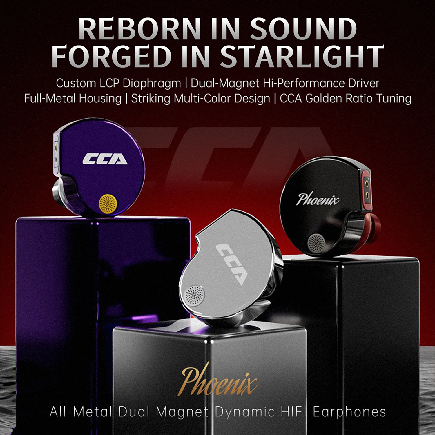 

CCA Phoenix HiFi wired headset 3.5/typec interface for high-quality sports computer esports games.