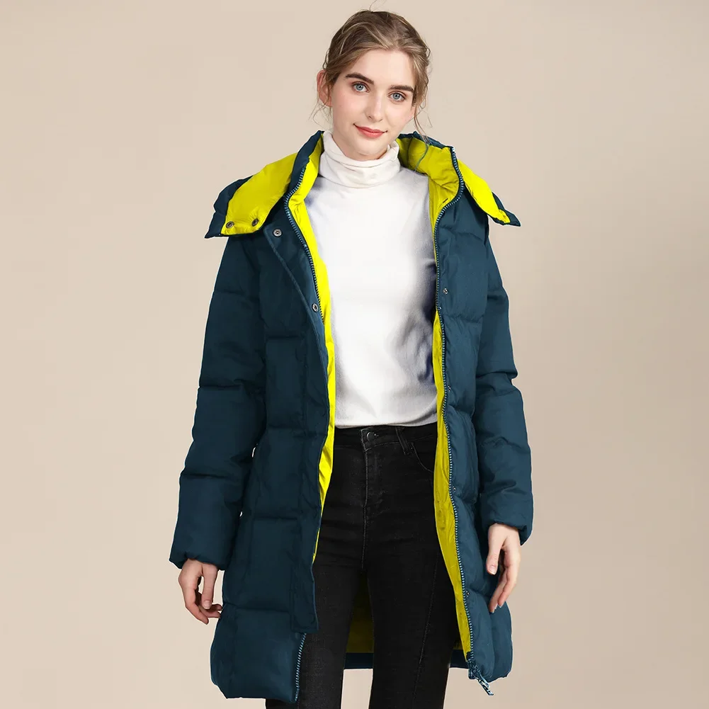 Ragazze autunno inverno spesso caldo piumino Oversize donna cotone trapuntato cappotto Xxl lungo con cappuccio Parka femminile giacca a vento Parka