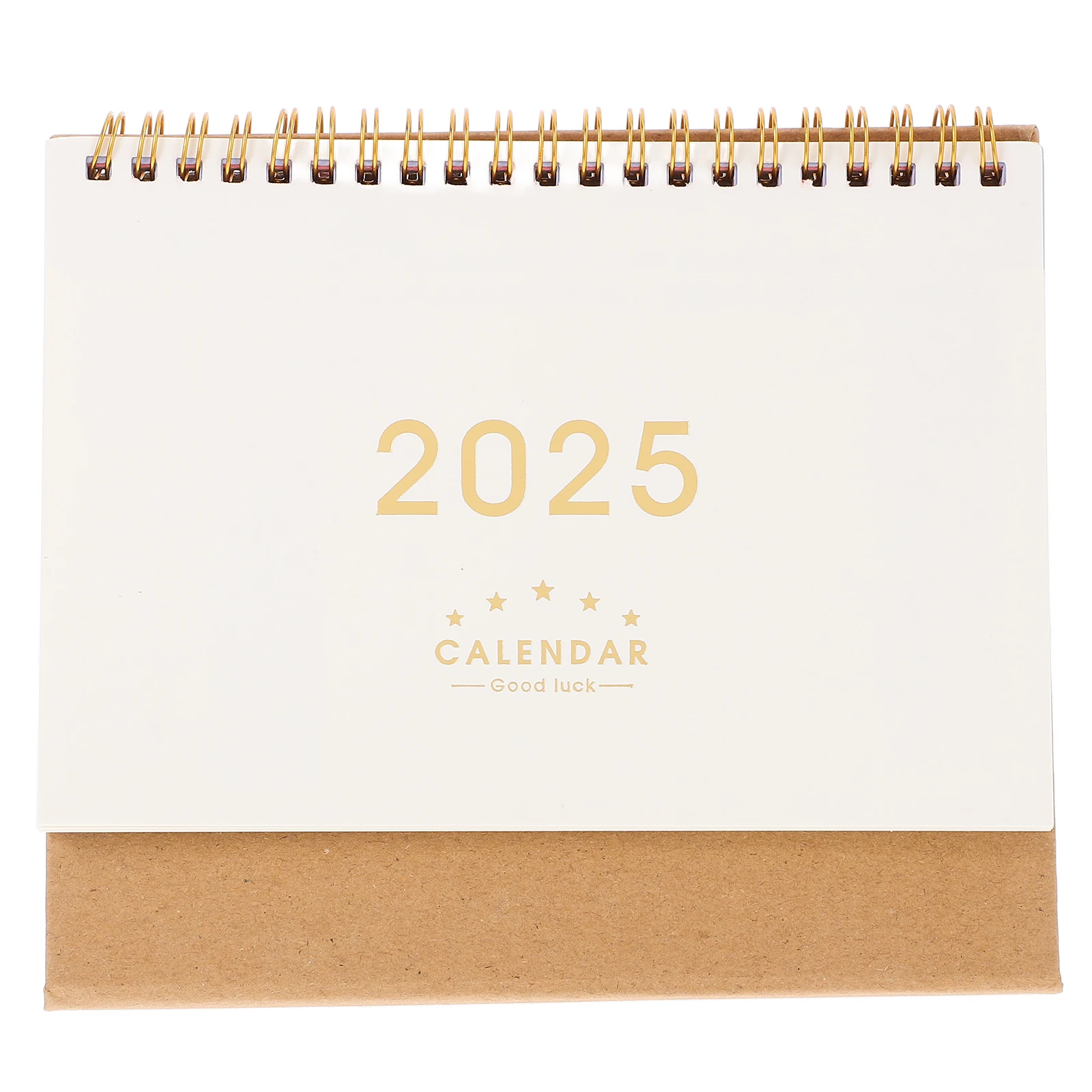 

2025 Year Desk Calendar Standing Flip Monthly Memo Planner Easy Flip Coil Binding Home Office Decoration