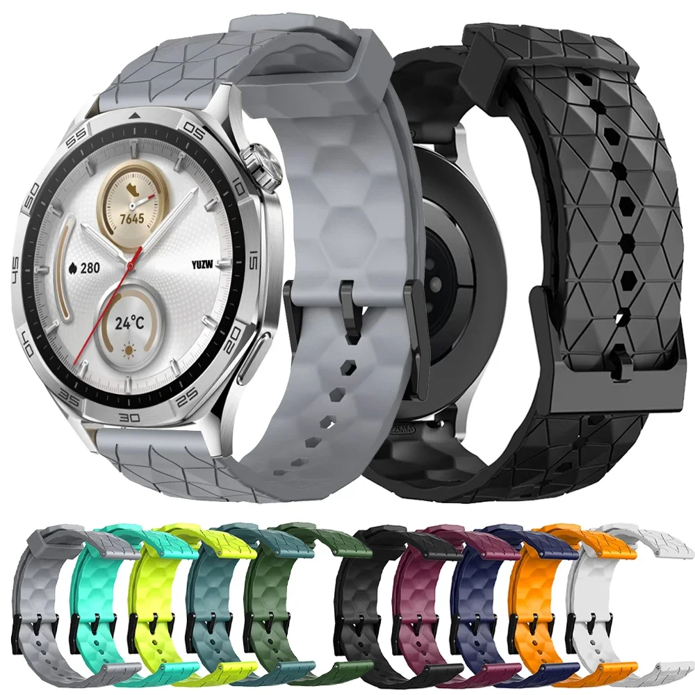 

Силиконовый ремешок 22/20 мм для HUAWEI WATCH GT 5 4 46 мм WATCH 4 Pro GT 3 GT2 Pro 42 мм, браслет с бутонами, мягкий сменный ремешок для часов