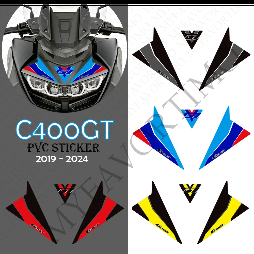 ل BMW C400GT C 400 GT C400 2019 2020 2021 2022 2023 2024 دراجة نارية هدية غطاء الحاجز حامي خزان الوسادة ملصقات مائي
