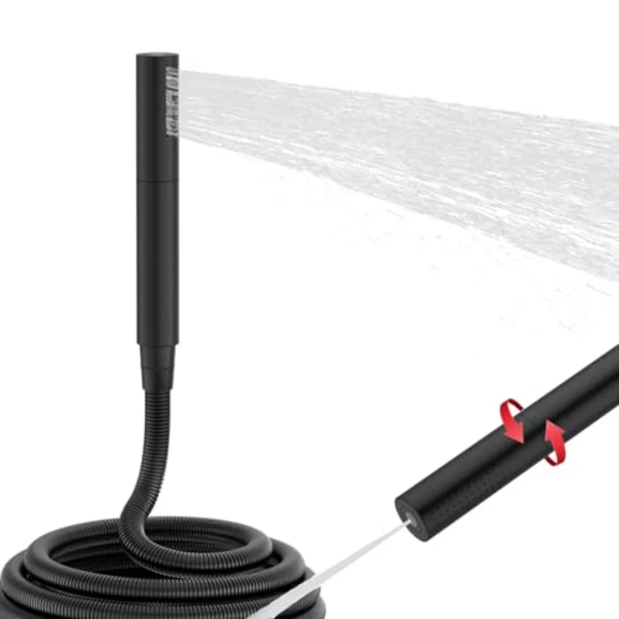 

Круглая латунная ручная душевая лейка Finish 2-в-1 с функцией высокого давления и шлангом 59 дюймов для ванной комнаты