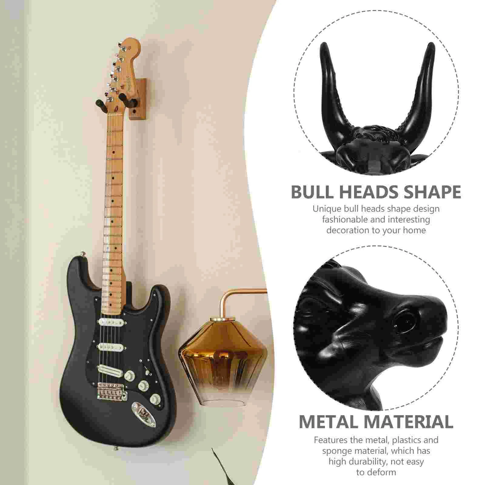 Guitar Holder Wall Hanger Self-Locking Ukulele Hook Stand Bass Rack Wall Mounted Art Support Music Instrument Supply Electric