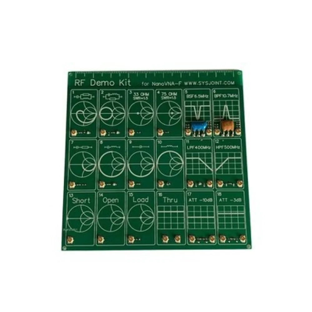 RF Demo Kit Board For NanoVNA Vector Network Analyzer Calibration Tool Filter Attenuator Signal Process Training