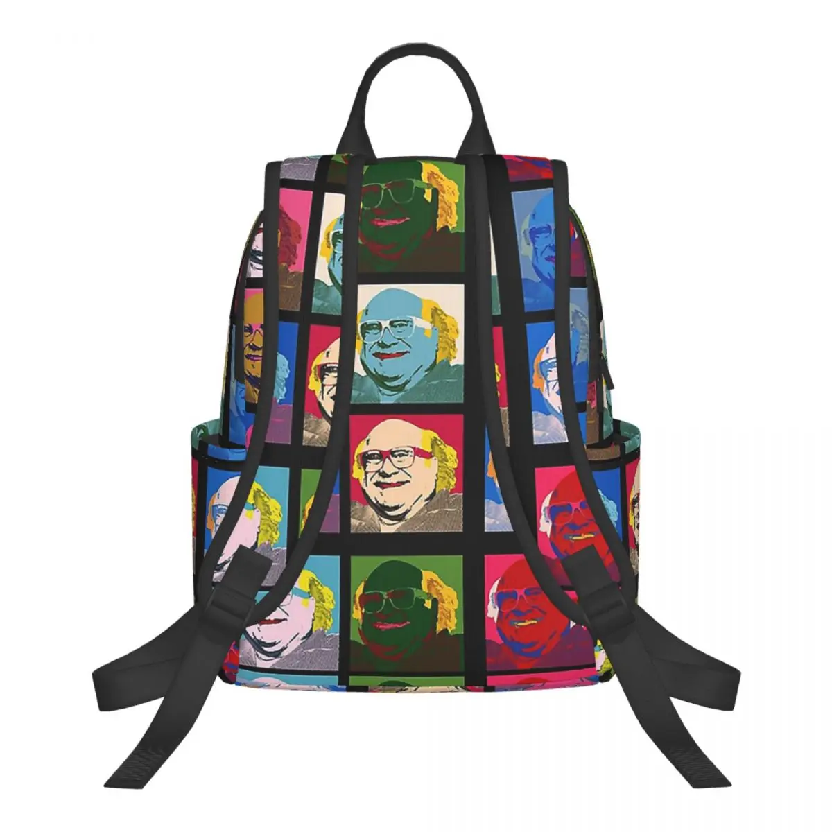 Danny DeVito Pop Art Student Backpack School Bag Hiking Travel Daypack for Boys Girls Bookbag Shoulder Bags