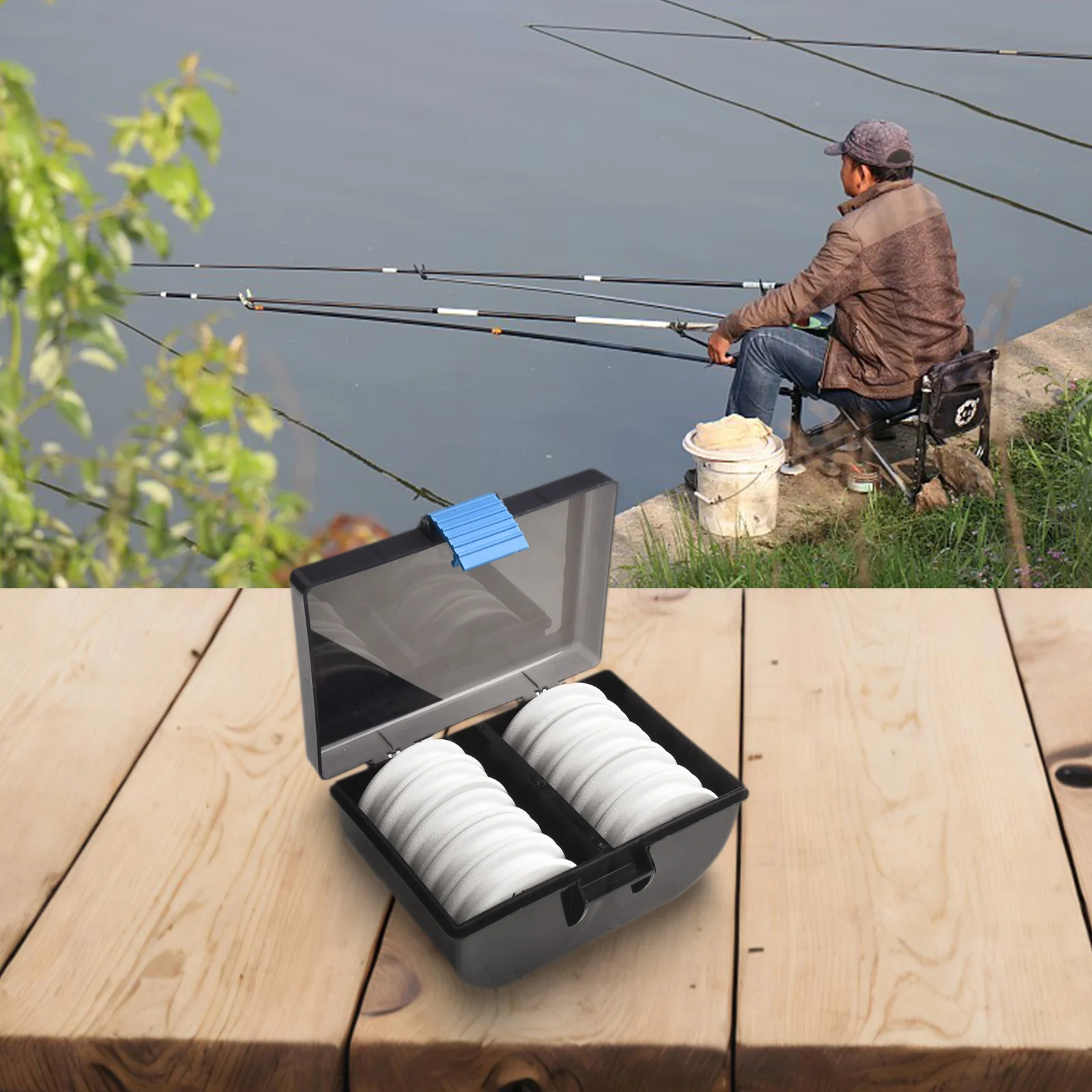 

Fishing Rigs Carp Fishing Wire Board Winding Line Storage Foam Spools Rig Leader Storage Winding Line Wire Board