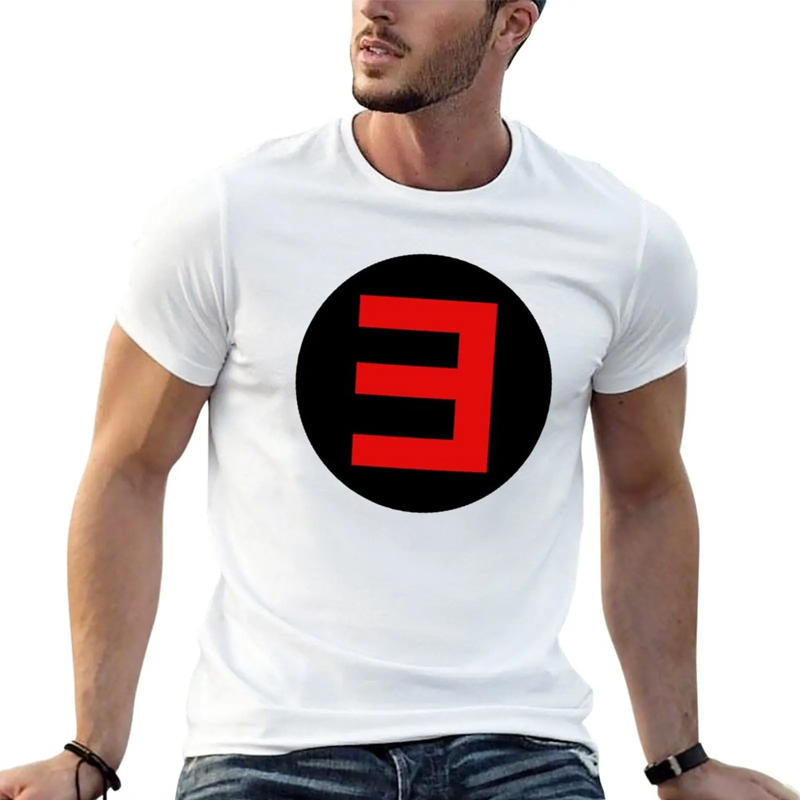 

Eminem E Logo black & Red T-Shirt boys whites summer clothes t shirts men
