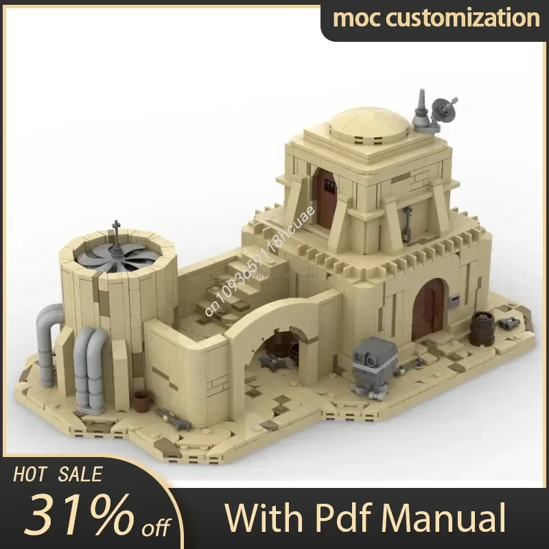 1919PCS MOC Space Battle Tatooine Eisley Residential Hut Modular Building Blocks Model Bricks DIY Creative Assembly Toys Gifts