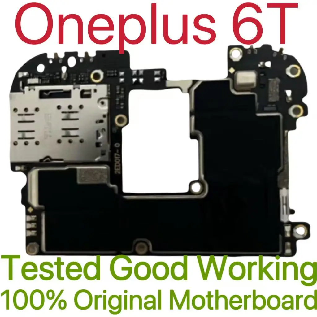 Global Version Original Unlocked Motherboard for Oneplus 6T Good Work Fully Tested Circuit Plate Main Logic Board for Oneplus 6T