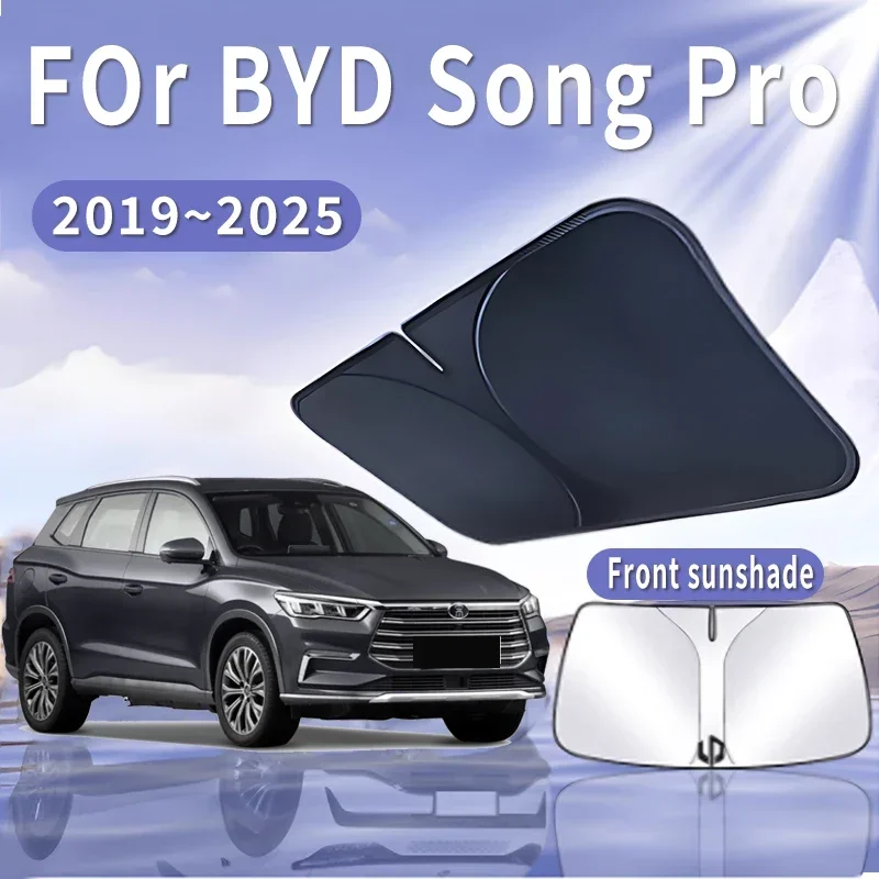 

Car Sun Visor For BYD Song Pro SA2 2019~2025 Front Windshield Sunshade Heat Insulation Summer Cooling Auto Accessories Foldable