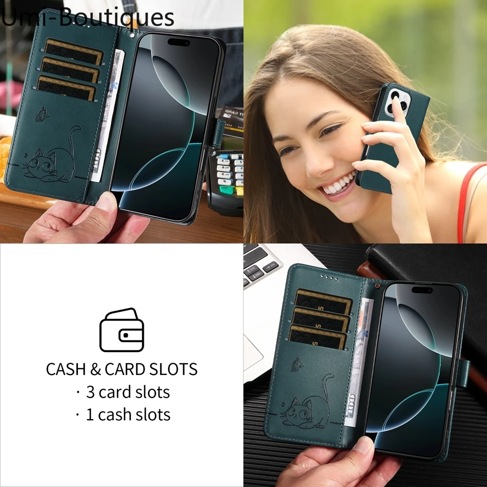 حافظة جلدية مغناطيسية لهاتف Honor 8A 8S 9 10 20 X6A X7 X7A X7B X8 X8A X8B X9 X9A X40 50 70 90 200 Lite Pro #6