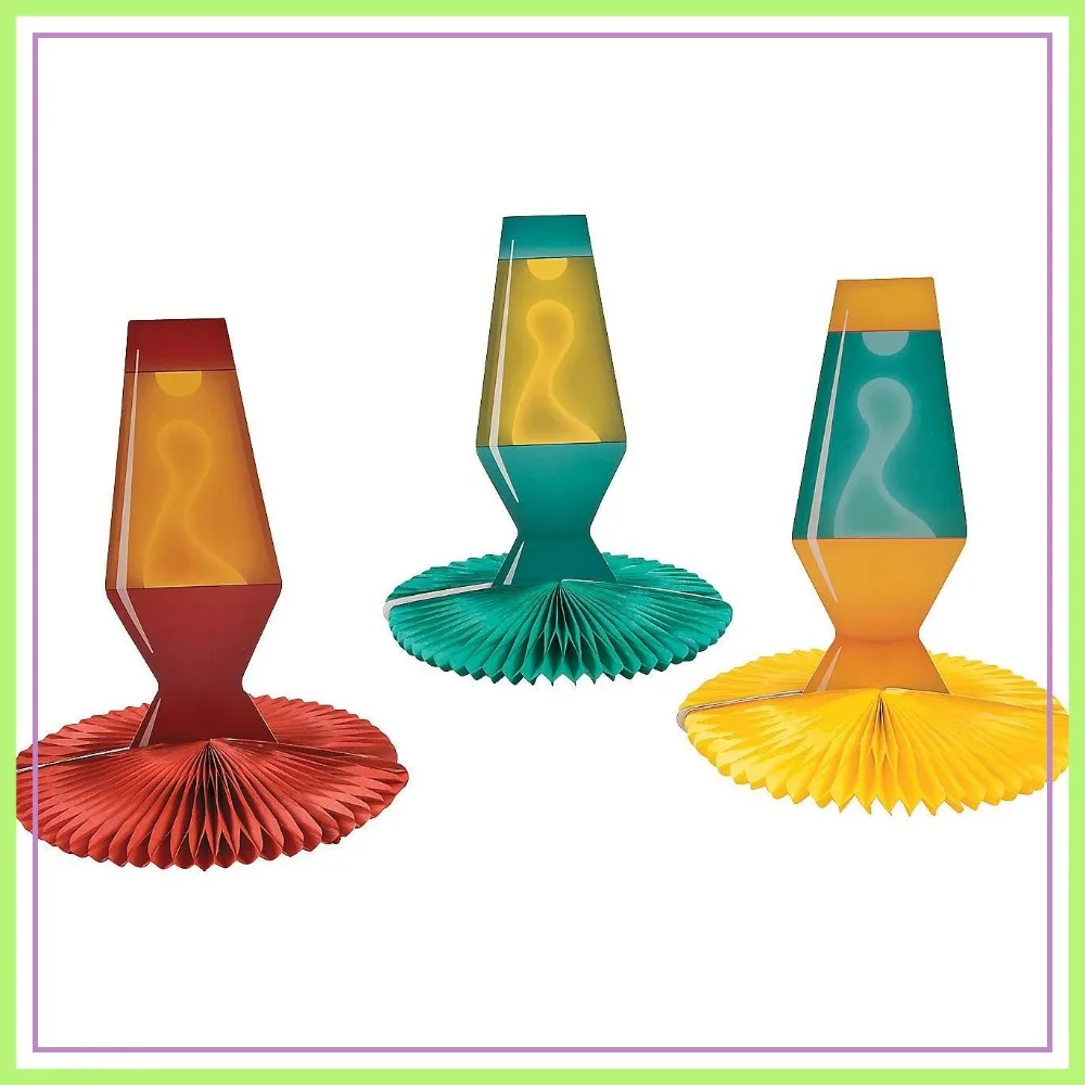 

70's Party Centerpiece - Set of 3 Lava Lamps - Retro Decor
