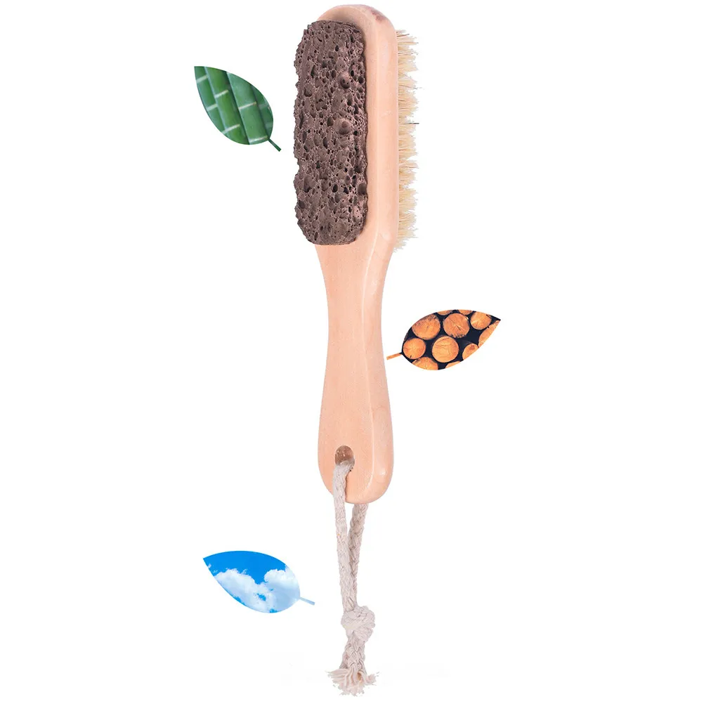 

2Pcs Foot Callus File Pumice Stone Brush Double Side Dead Skin Remover Pedicure Tool for Exfoliating Hard Skin Portable Manicure