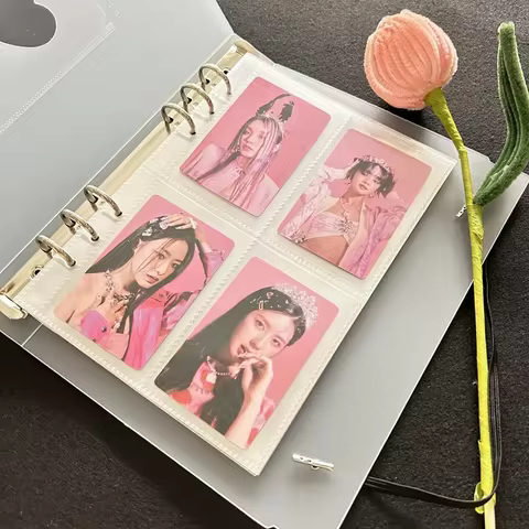 A5 Photocard Binder Cover Kpop Photo Album Simple Card Binder Collect Book Loose-leaf Photocard Album Kpop Card Binder