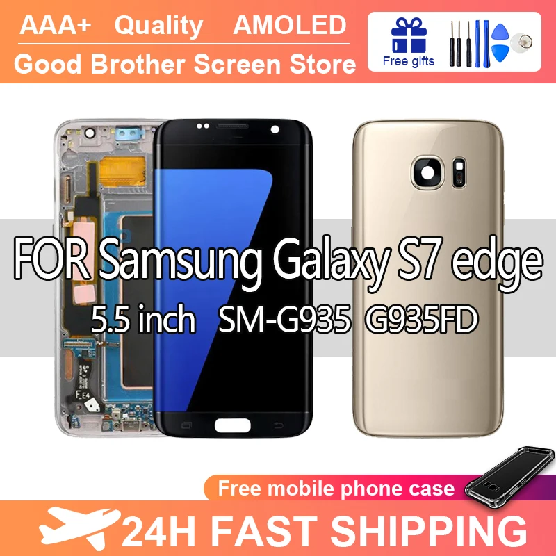 

100% Tested LCD For Samsung Galaxy Display S7 Edge G935 G935FD Touch Screen Digitizer Assembly Replacement Parts No defects