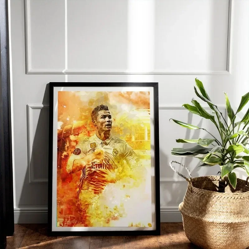 Footbll Star C-Cristiano R-Ronaldo CR7 Poster Canvas Print Home Room Decor Livingroom Bedroom Aesthetic Art Wall Painting