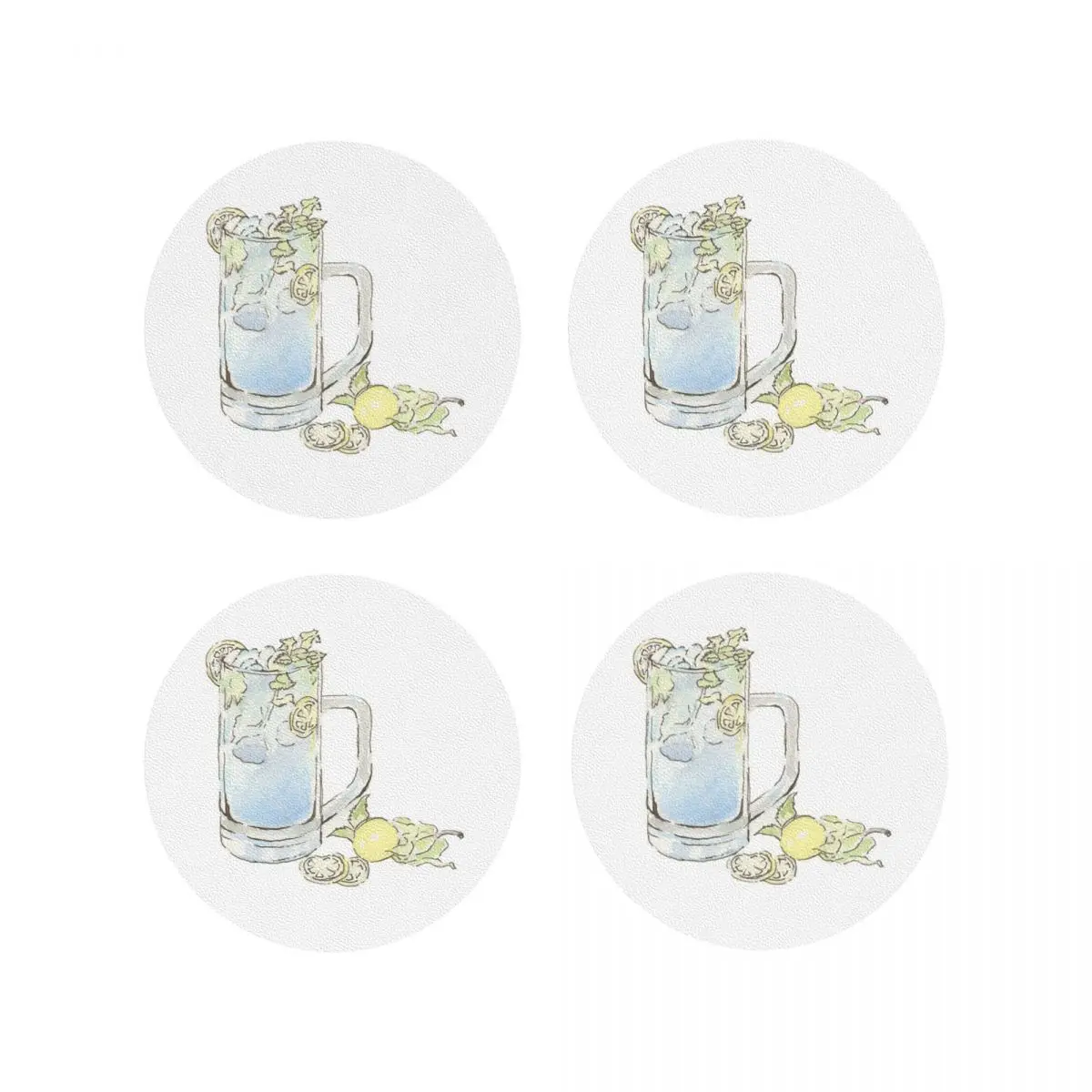 

Подставки Chill At Beach, кухонные салфетки, изоляционные коврики для чашек, кофейных ковриков для декора, домашняя посуда, подушечки, набор из 4 шт.