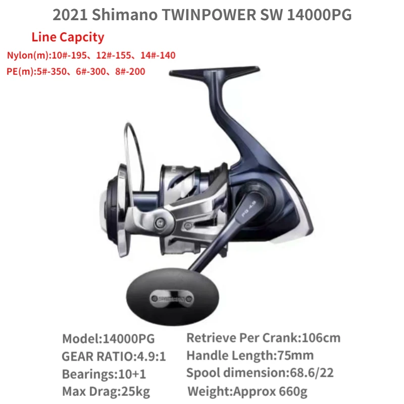 Original 2021 SHIMANO Twin Power Twinpower SW 4000 5000 6000 8000