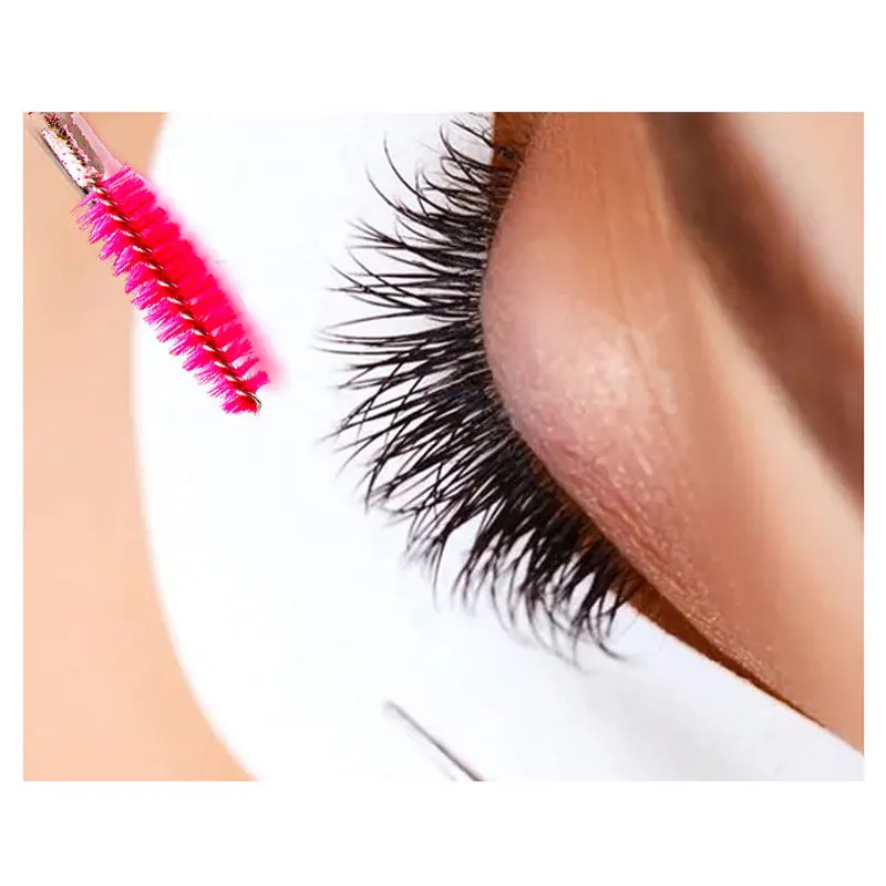 Wimpern Werkzeug Kristall Stab Mascara Pinsel Einweg Augenbraue Kamm Kleine Bürste Rose Rot Wimpern Curling Mascara Wands Applikator