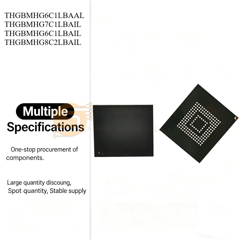 1pc THGBMHG6C1LBAAL THGBMHG7C1LBAIL THGBMHG6C1LBAIL THGBMHG8C2LBAIL BGA Chip IC Brand and Original