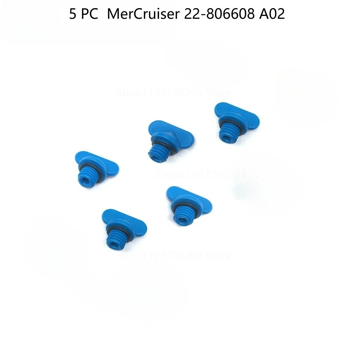 10Pack Exhaust Manifold Water Drain Blue Plug For MerCruiser 22-806608A1 22-806608A02 8M2000874