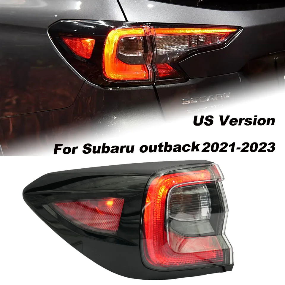 For Subaru Outback 2021 2022 2023 For US version Car Rear Bumper Outer Tail Light Stop Brake Fog Lamp Assembly