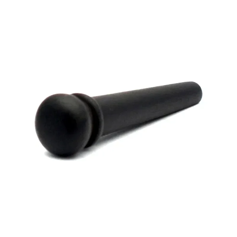 6Pcs Ebony Acoustic Guitar Slotted Bridge Pin with 2.0/3.0/4.0mm Abalone Shell dots Guitar Parts Accessories