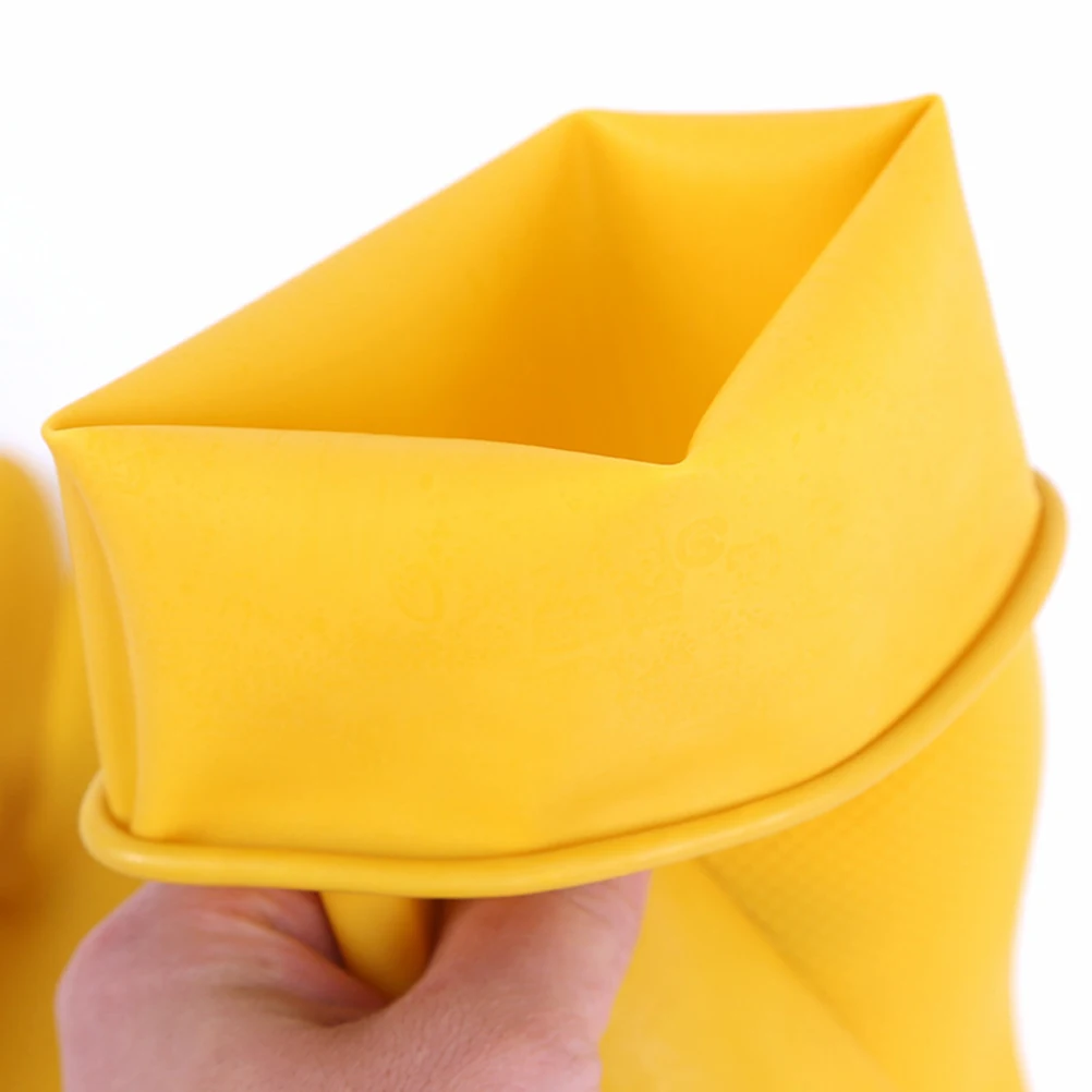 

Silicone Dishwashing Waterproof Oil-Resistant Heat Resistant Durable Kitchen Cleaning Mitts Household Gloves Laundry Pet