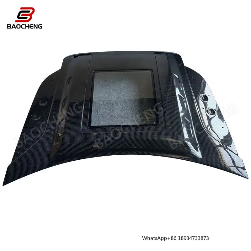 For Land Rover Defender 110 2020- high quality carbon fiber car hood cover transparent Bonnet perfect fitment