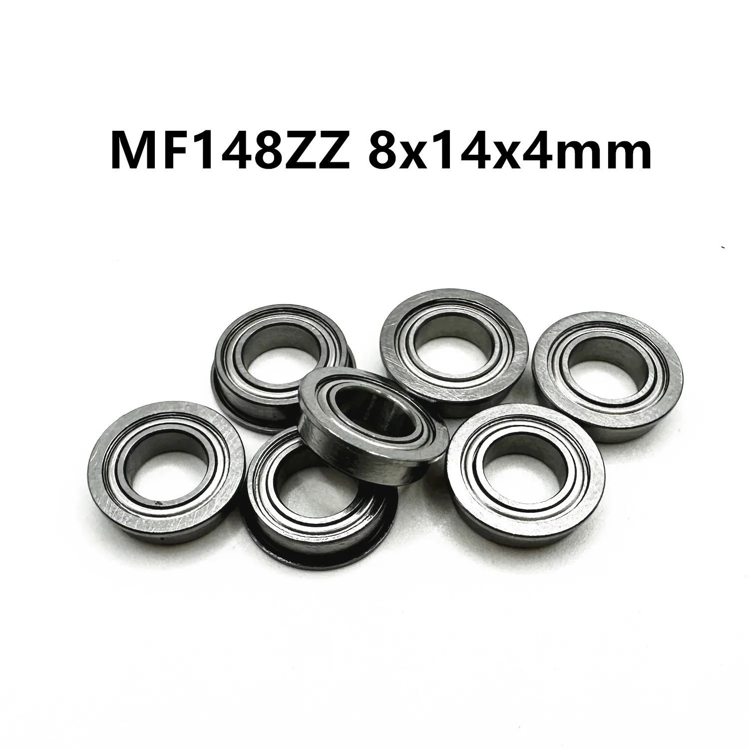 MF148ZZ 8x14x4mm Flange Bearings Miniature Deep Groove Ball Bearing