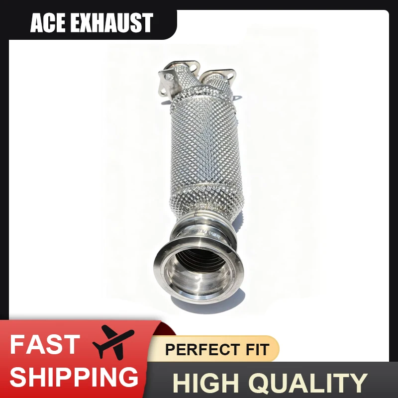 

ACE Performance Exhaust Downpipe for BMW M2 N55 F87 3.0T High Quality SUS304 Catted Downpipe with Heat Shield Car Accessories