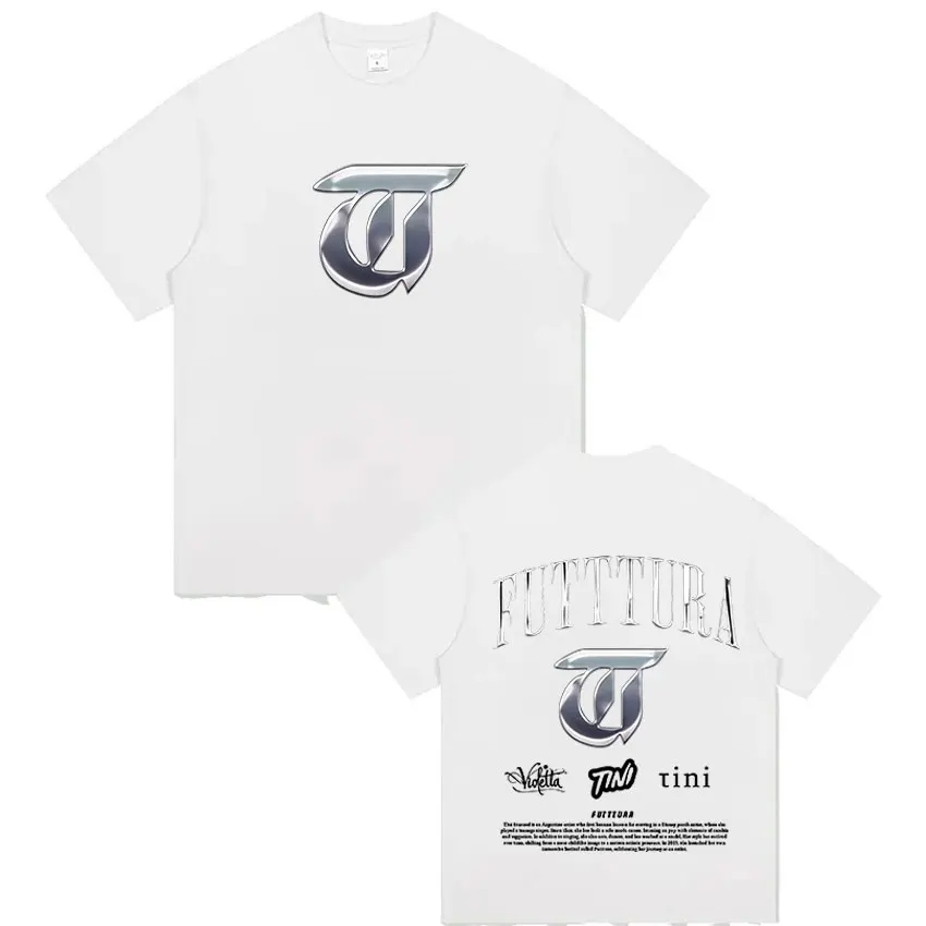 المغني تيني ستويسل فوديرا جولة ألبوم 2025 تي شيرت الرجال النساء موضة Harajuku تي شيرت خمر المتضخم تي شيرتات قصيرة الاكمام #2