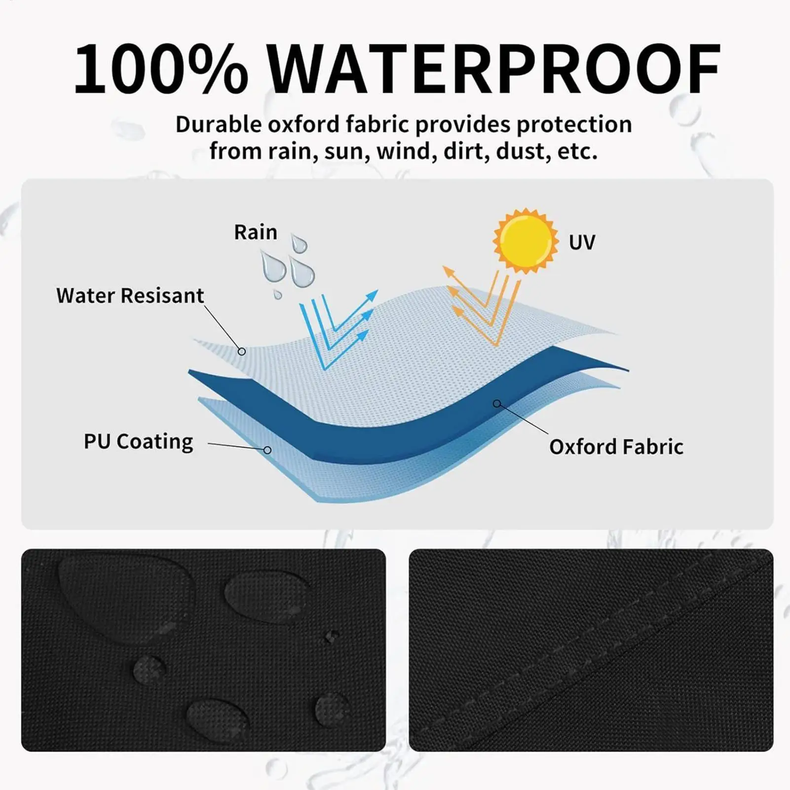 

Pyramid Heater Cover 420D Heavy Duty Waterproof Windproof Protector Outside Stand Up Patio Heater Cover For Lawn Deck Tan Garden