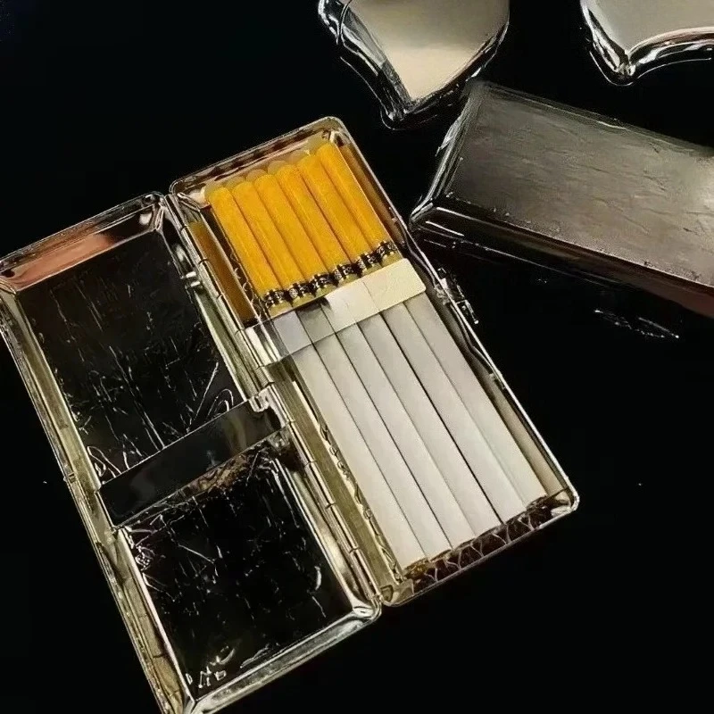 

Роскошная металлическая портативная коробка для сигарет из сплава, высококачественный индивидуальный дизайн, элитные подарки для мужчин и женщин, аксессуары для курения