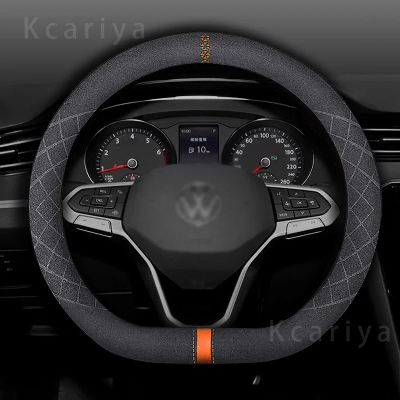 Suitable for Volkswagen Magotan Arteon Golf GTI Beetle CC Tiguan Bora Santana Scirocco vented car steering wheel cover