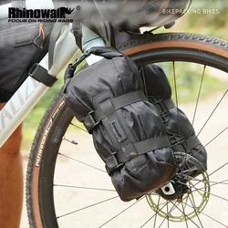 Rhinowalk Bike Front Fork Bag 6.5L Waterproof Bikepacking MTB Cycling Quick Release Front Pack Bag With Mount Rack 1 or 2 Units