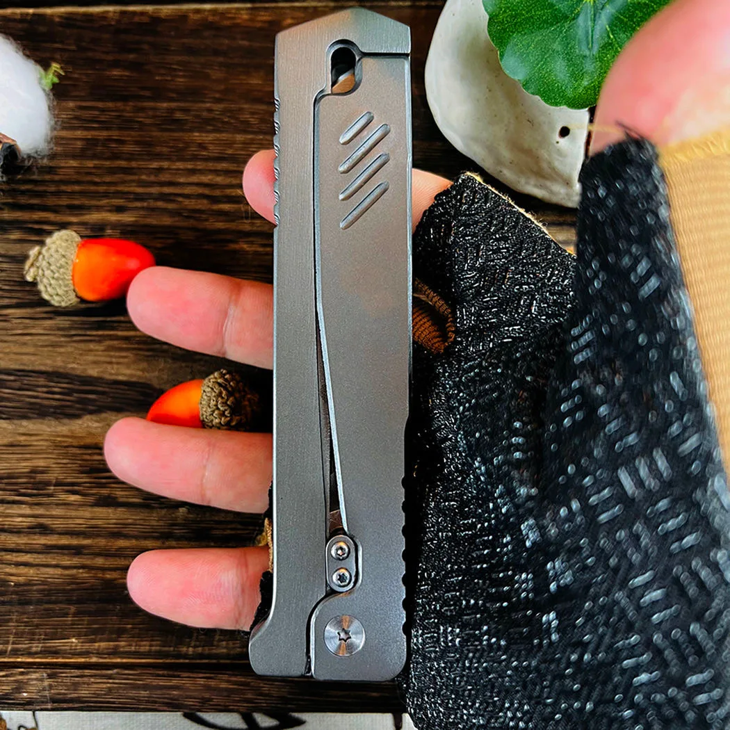 Multifunctional Outdoor Knife Gravity Adult Version Carrot Knife Skd-11 Outdoor Camping Fishing Fruit Cutting Self-Defense Knife