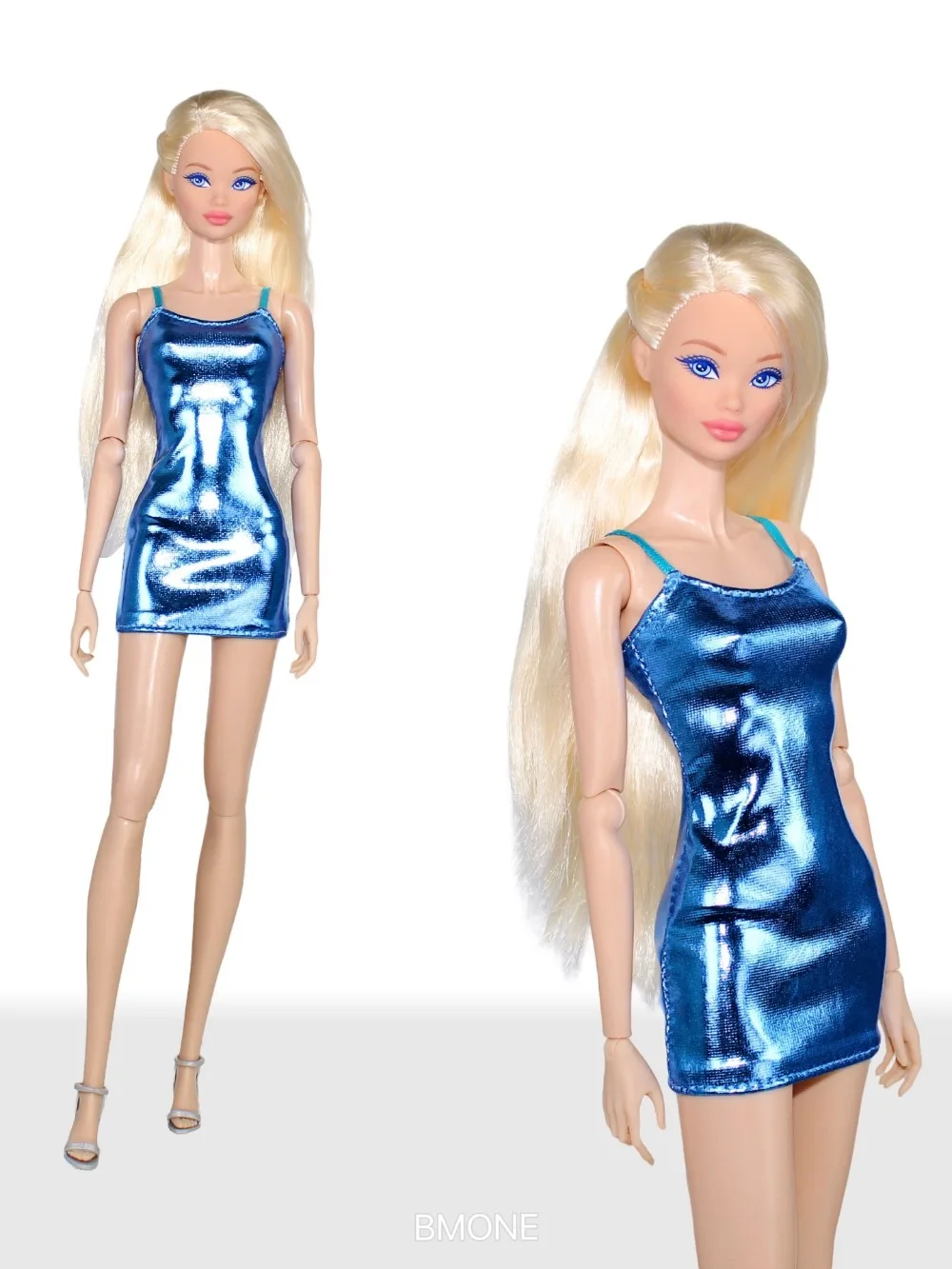 Robe de couleur fluorescente/30cm, jupe à bretelles de poupée, tenue pour 1/6 Xinyi FR ST OB PP BB, vêtements de poupée, accessoires