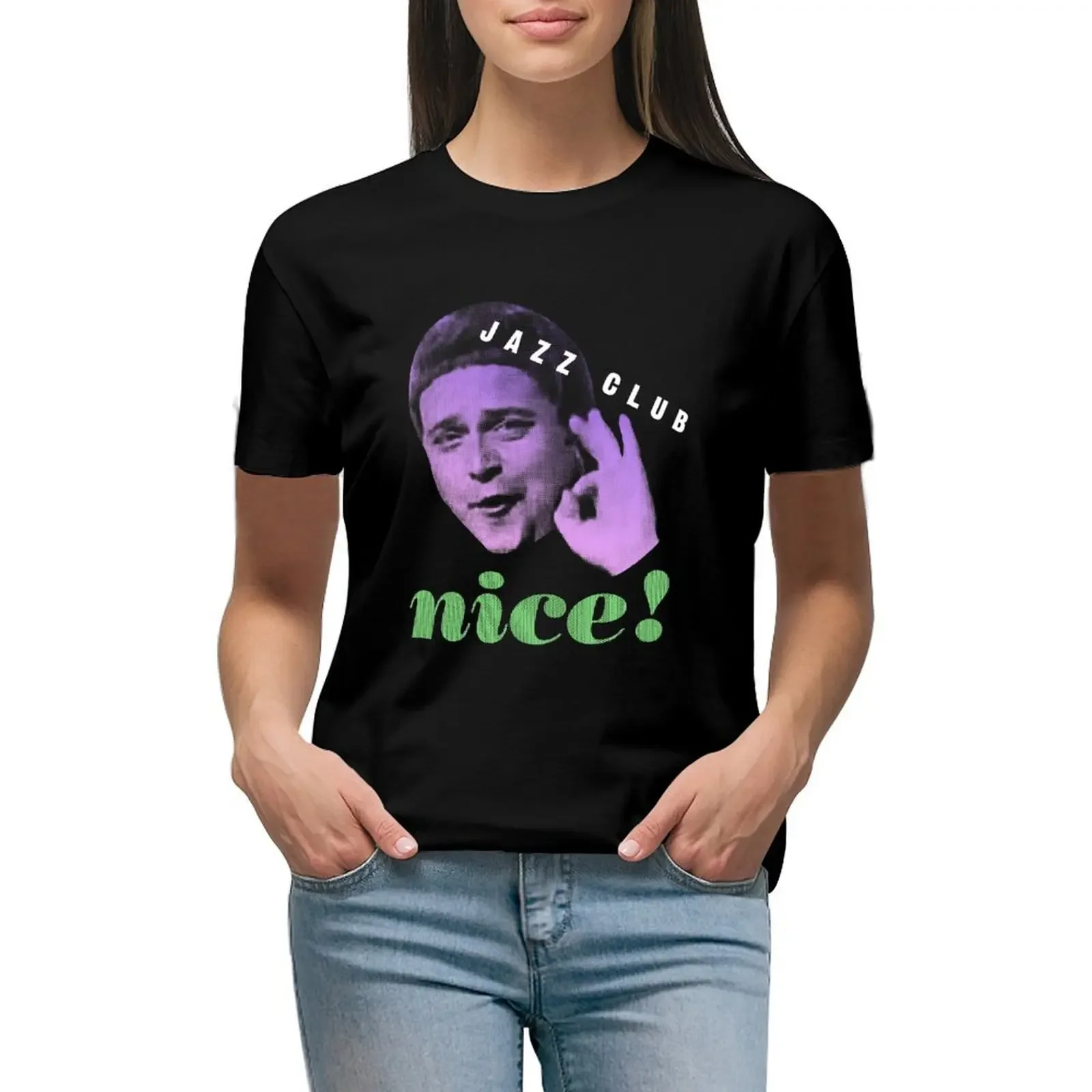 

Jazz Club T-Shirt shirts graphic tees aesthetic clothes Blouse customs design your own t-shirts for Women graphic tees funny