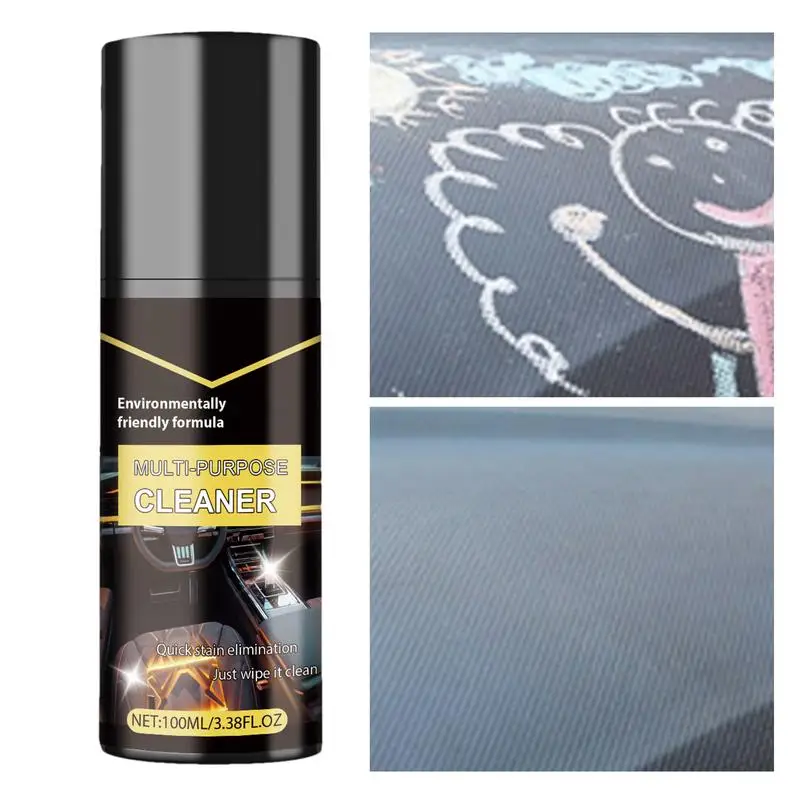 

Multi-Purpose Foam Cleaner Spray 100ml Car Interior Stain Removal Truck Car Body Cleaning Agent Spray For Cars Tire Stains