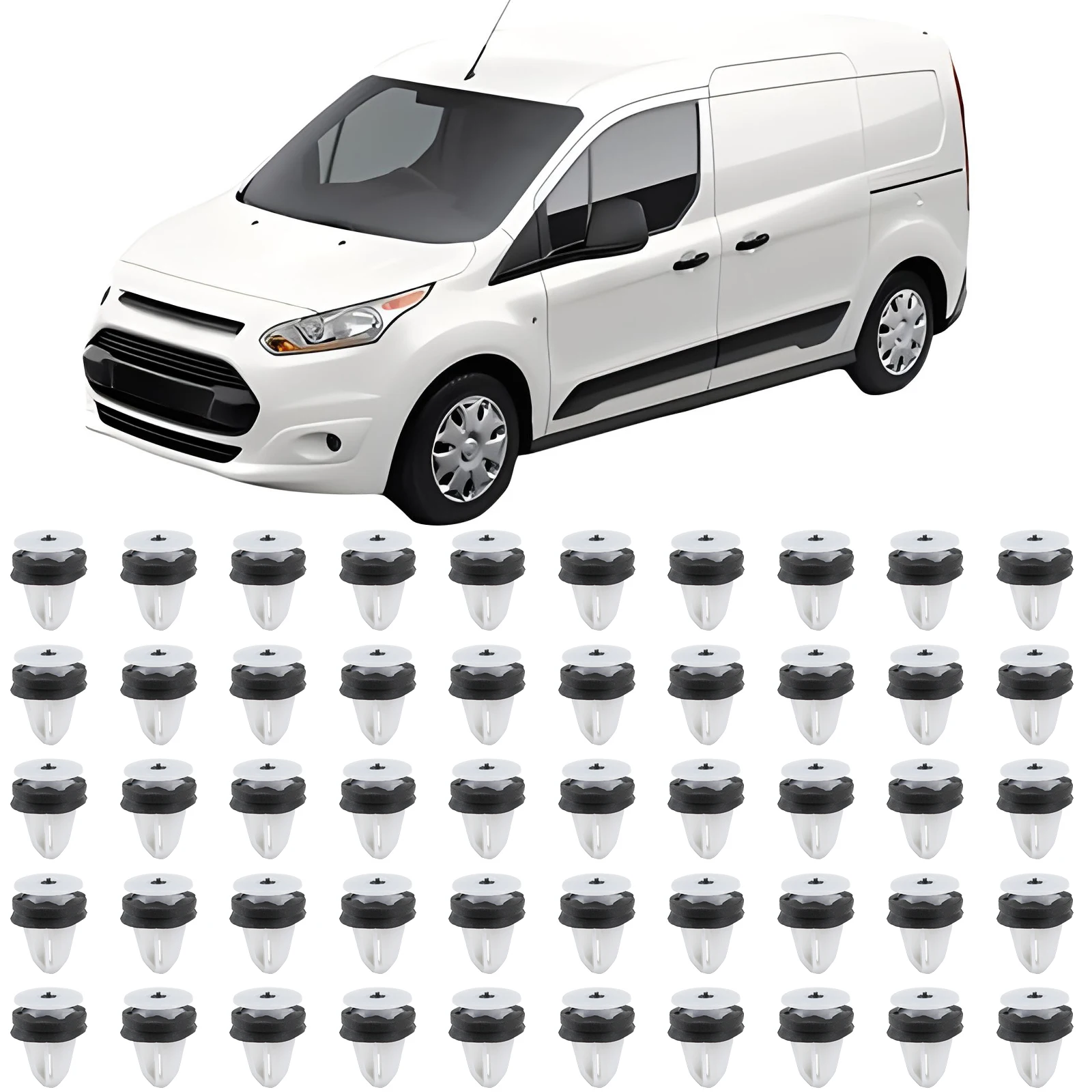 

50 шт., фиксатор обшивки двери, зажим для Ford Transit 150 250 350 Discovery W714231S300 LR013135, автозапчасти