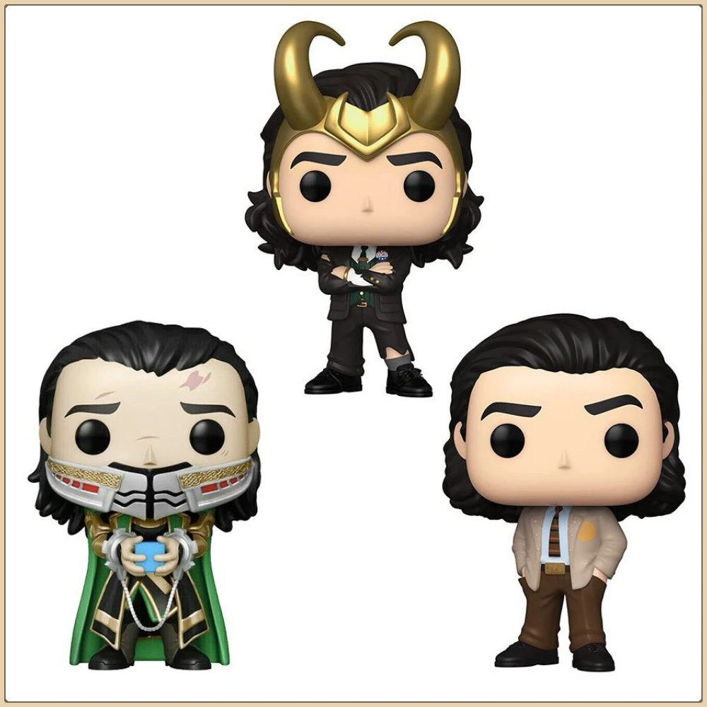 

Funko Pop The Avengers Action Figures Marvel Famous and Popular Characters Loki Handsome Cute Model Toy Children Birthday Gift