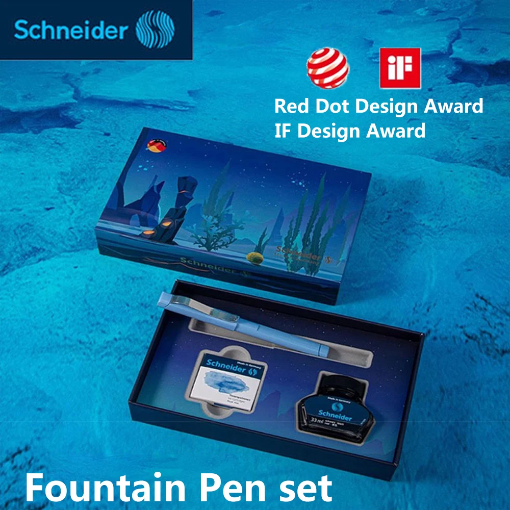 

Schneider Fountain Pen Set F 0.5MM Iridium Pen Tip School Acsesories Back To School Offices Accessories Stationery Supplies