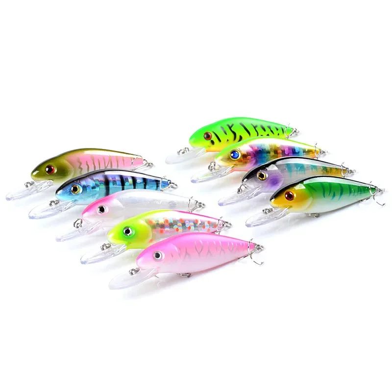 xgnvpy New Floating Minnow Bait 10cm 115g Laser Bionic Sound Bead Long Cast Hard Bait Fishing Gear