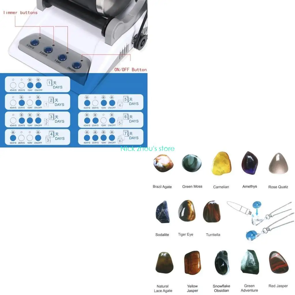 

E15E Rock Tumbler Electric Gemstones Polishing Machine Rock Polisher DIY Stone Polish