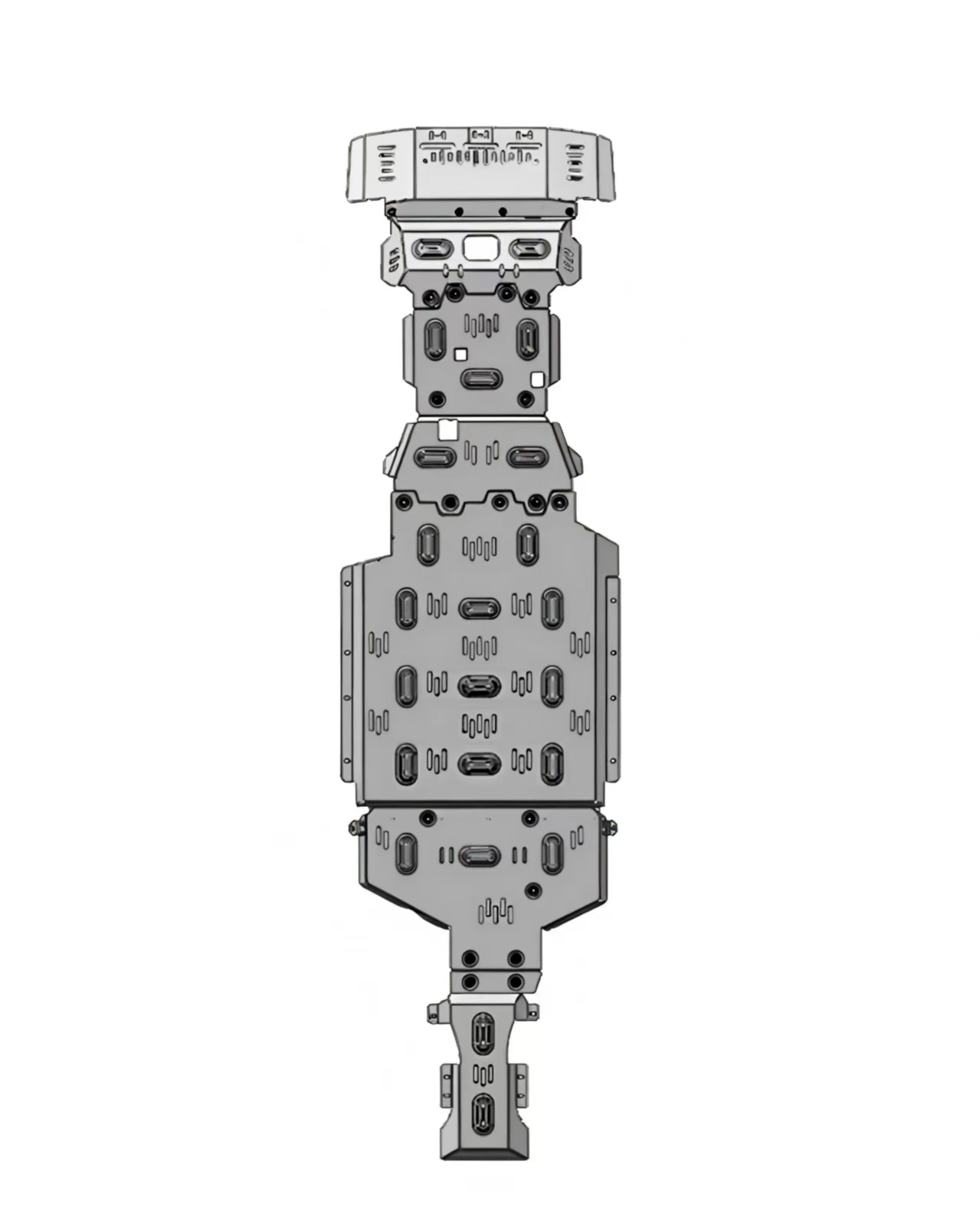 Full Coverage Universal Aluminum-Magnesium Alloy Chassis Guard For 2025 Fangchengbao Leopard 5 Type-B