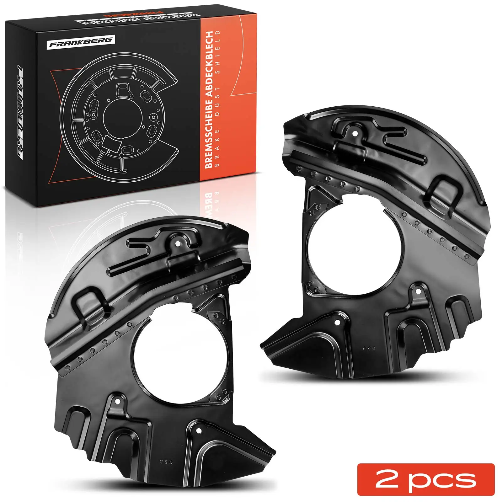 Frankberg 2x Ankerblech Bremsscheibe Vorderachse Beidseitig für BMW X5 E53 3.0L 4.4L 4.8L 2000-2006 11150 11149 34116756902
