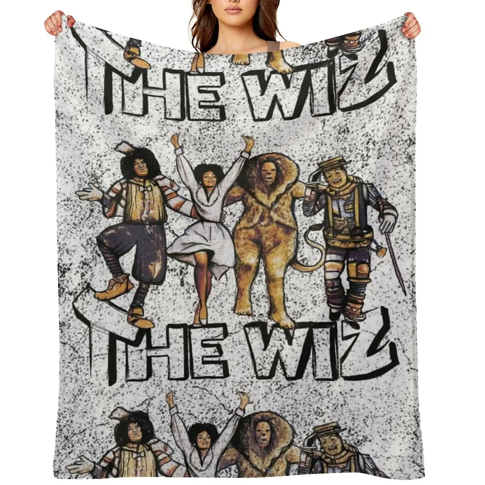 

Grungy Wiz Throw Blanket Soft Plush Plaid Thin Kid'S Soft Big Blankets