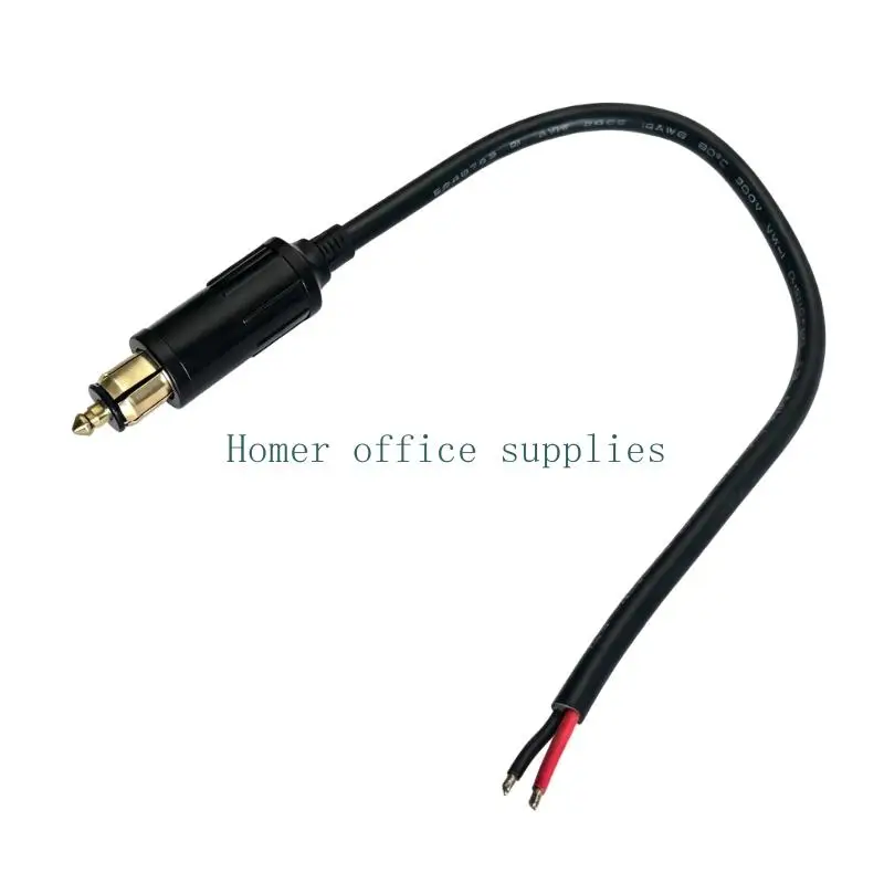 K43B Motorcycle Wiring Cable with DIN Style End, 14 Wire Size Open Wire Cord for Lighting, Inflator Power and Accessory Use